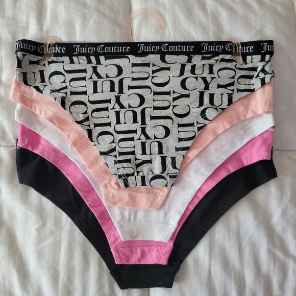 JUICY COUTURE BRAND NEW 5-PACK COTTON SPANDEX PANTIES SIZE S - Picture 4 of 6